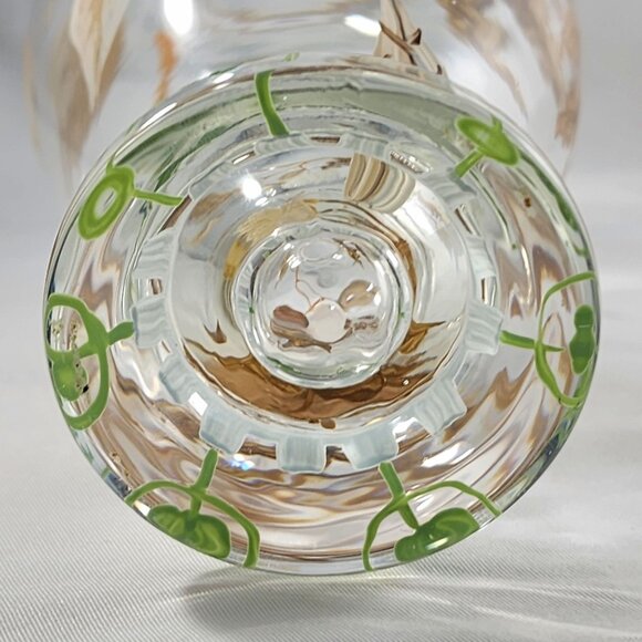 Small Vintage Hand Painted Vase by Tracy Porter in Autumn Fruit and Leaf Design - Picture 11 of 11